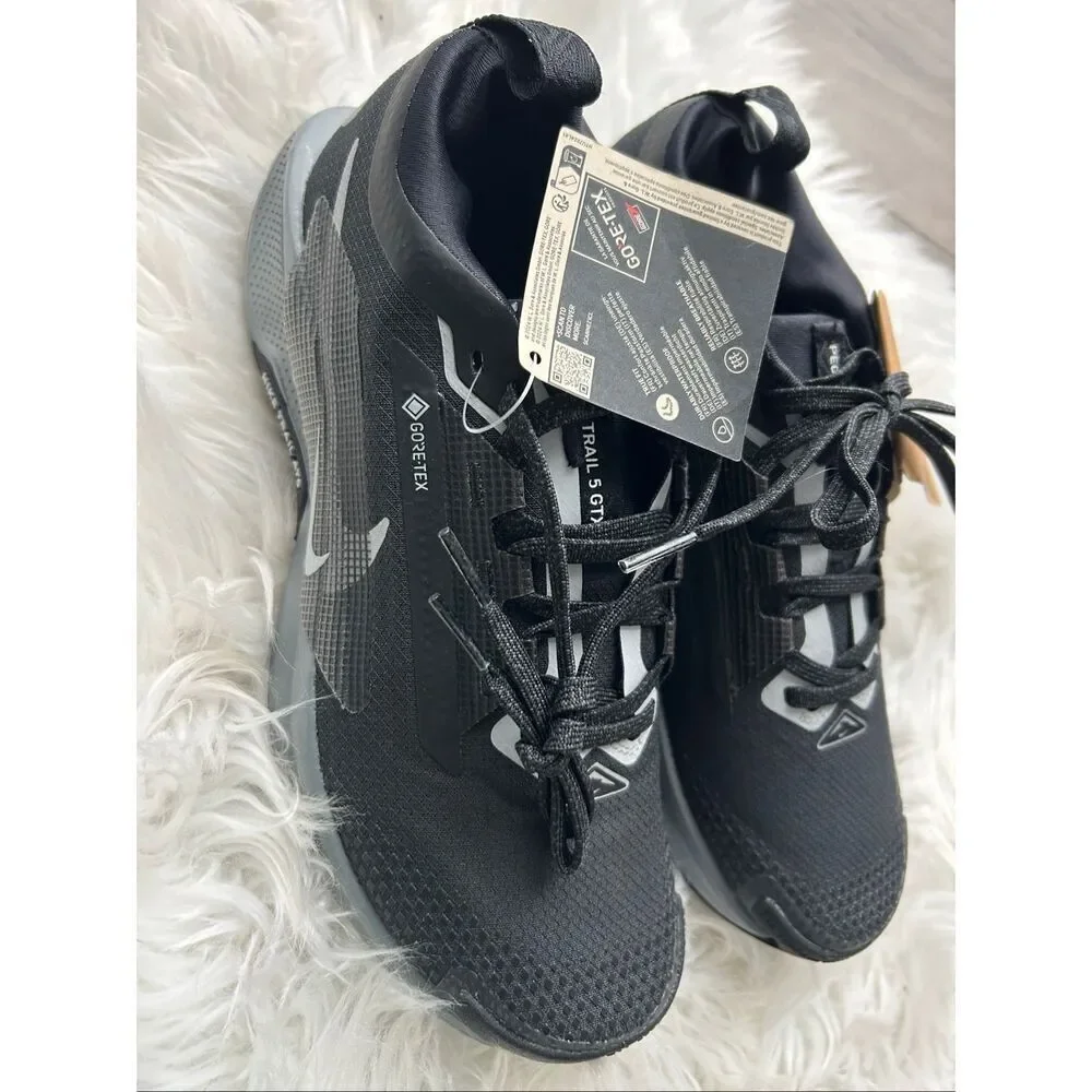 Nike Pegasus Trail 5 Gore-tex men’s  Fashion Sneakers in Black Grey - 6.5 US